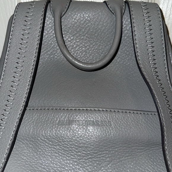 Aimee Kestenberg Gray Leather Backpack - Picture 10 of 13